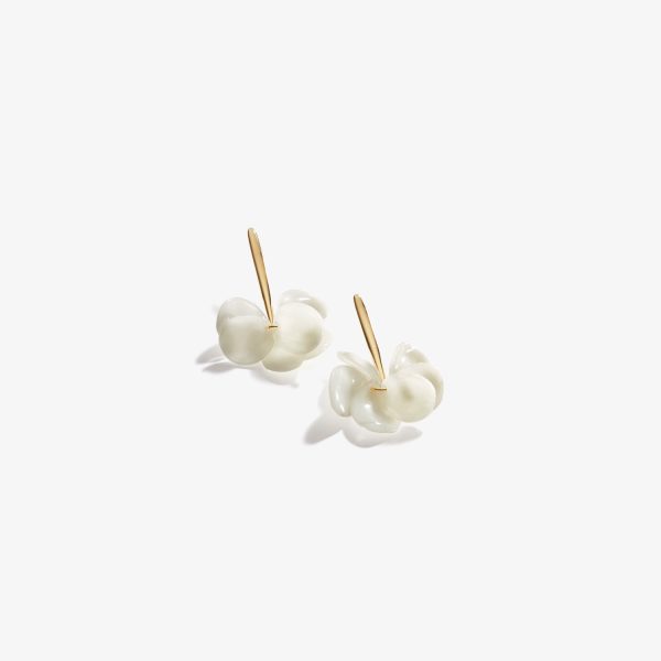 ARETES FLOR BLANCA