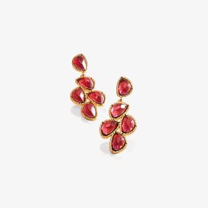 ARETES REAL BURGUNDY
