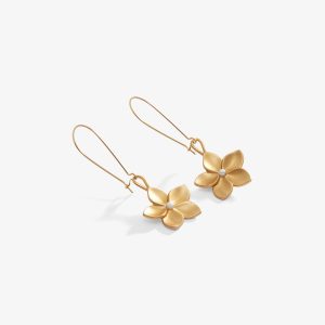 ARETES COLGANTE FLORI PERLË