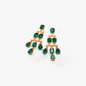 ARETES BRILLO ESMERALDA